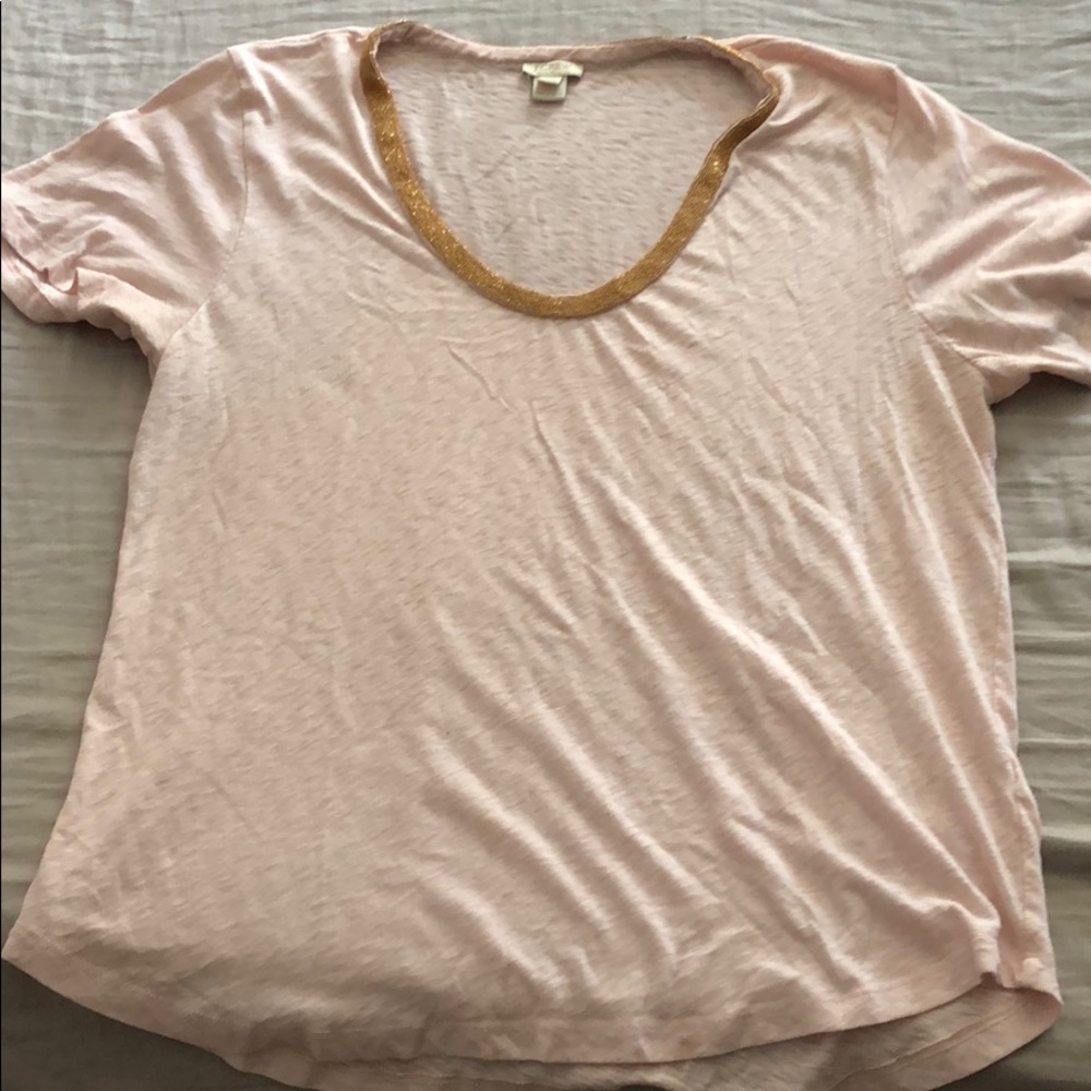 J. Crew blush shirt